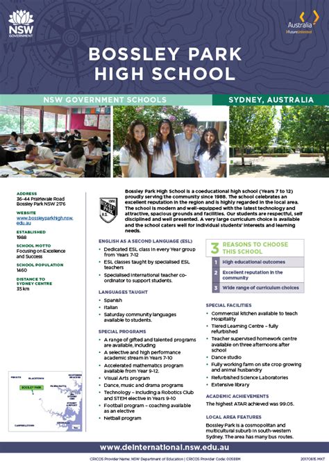 bphs sentral|Bossley Park High School .